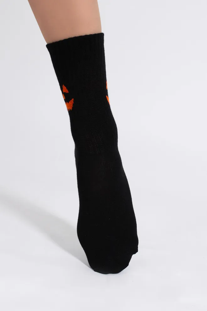 Жіночі шкарпетки з посмішкою на Геловін WS3 HALLOWEEN STRONG 2501 Giulia (black), чорний