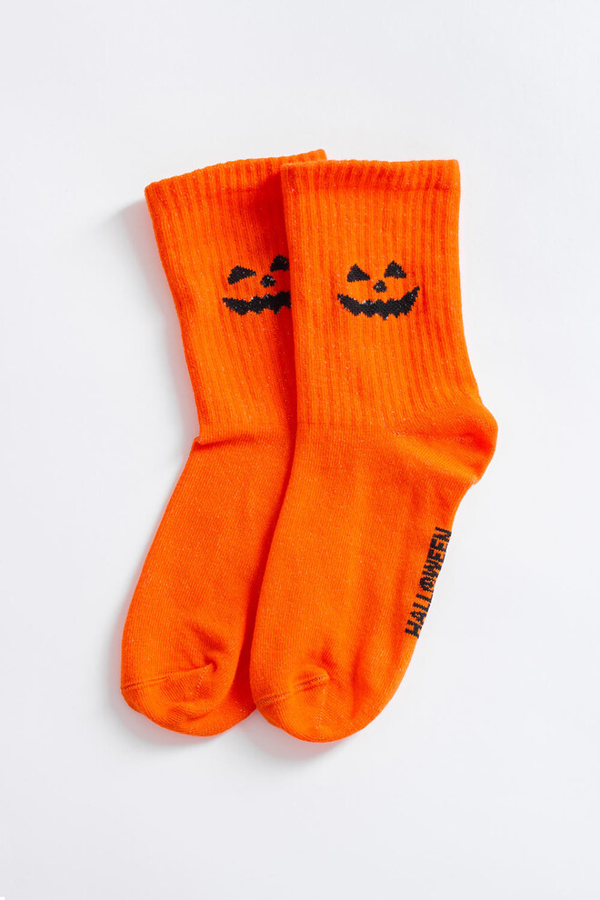 Жіночі шкарпетки з посмішкою на Геловін WS3 HALLOWEEN STRONG 2501 Giulia (orange), помаранчевий