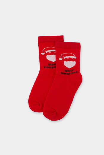 Жіночі шкарпетки новорічні WS3 NEW YEAR 2603 Giulia (red), червоний Жіночі шкарпетки новорічні WS3 NEW YEAR 2603 Giulia (red), червоний