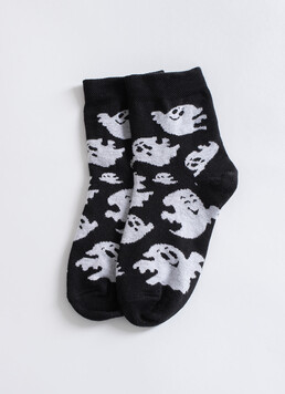 Женские носки с привидениями WS3 HALLOWEEN 2505 Giulia (black), черный