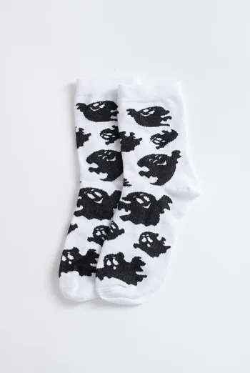 Женские носки с привидениями WS3 HALLOWEEN 2505 Giulia (white), белый Женские носки с привидениями WS3 HALLOWEEN 2505 Giulia (white), белый