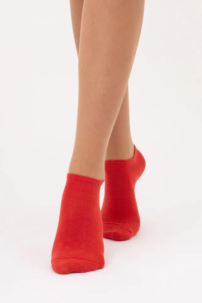 Шкарпетки жіночі короткі Ws1 classic Giulia 2 пари (khaki/ceramite), зелений/помаранчевий