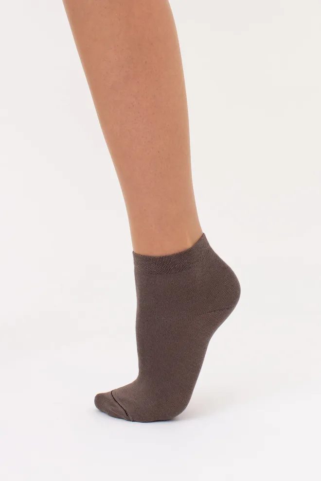 Шкарпетки жіночі короткі 2 пари WS2 CLASSIC Giulia (haze/ceramite), коричневий/помаранчевий