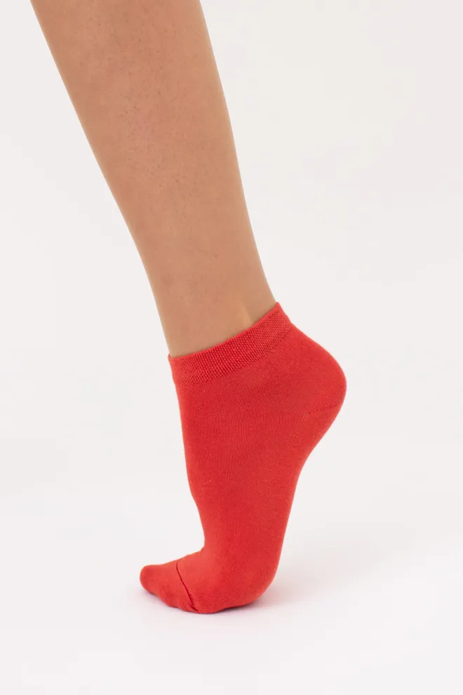 Шкарпетки жіночі короткі 2 пари WS2 CLASSIC Giulia (haze/ceramite), коричневий/помаранчевий