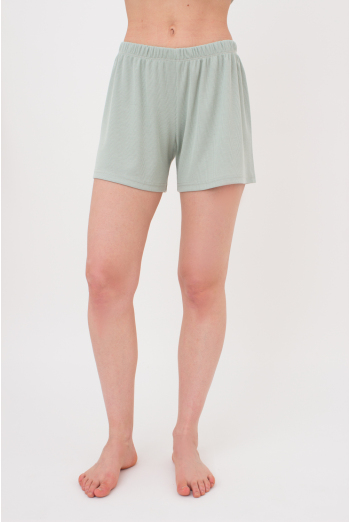 Шорти жіночі в рубчик RIB 4209/010 Giulia (mint), зелений Шорти жіночі в рубчик RIB 4209/010 Giulia (mint), зелений