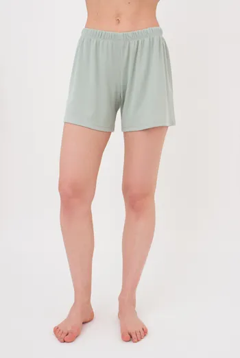 Шорты женские в рубчик RIB 4209/010 Giulia (mint), зеленый