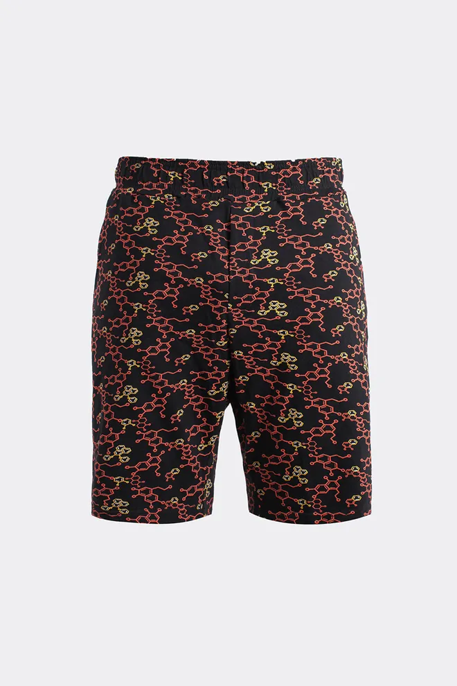 Мужские хлопковые шорты COUNTRY PRINT 9003/010 Giulia (black/molecular print), черный