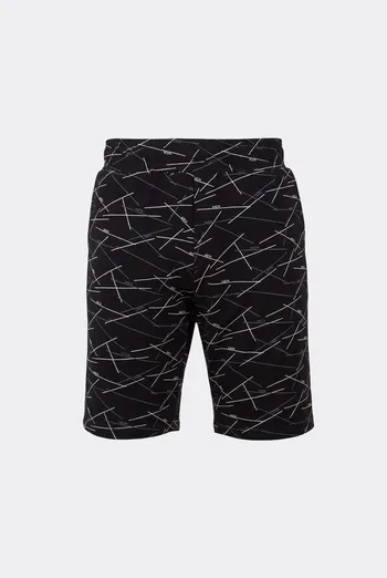 Мужские хлопковые шорты COUNTRY PRINT 9003/010 Giulia (black/line print), черный
