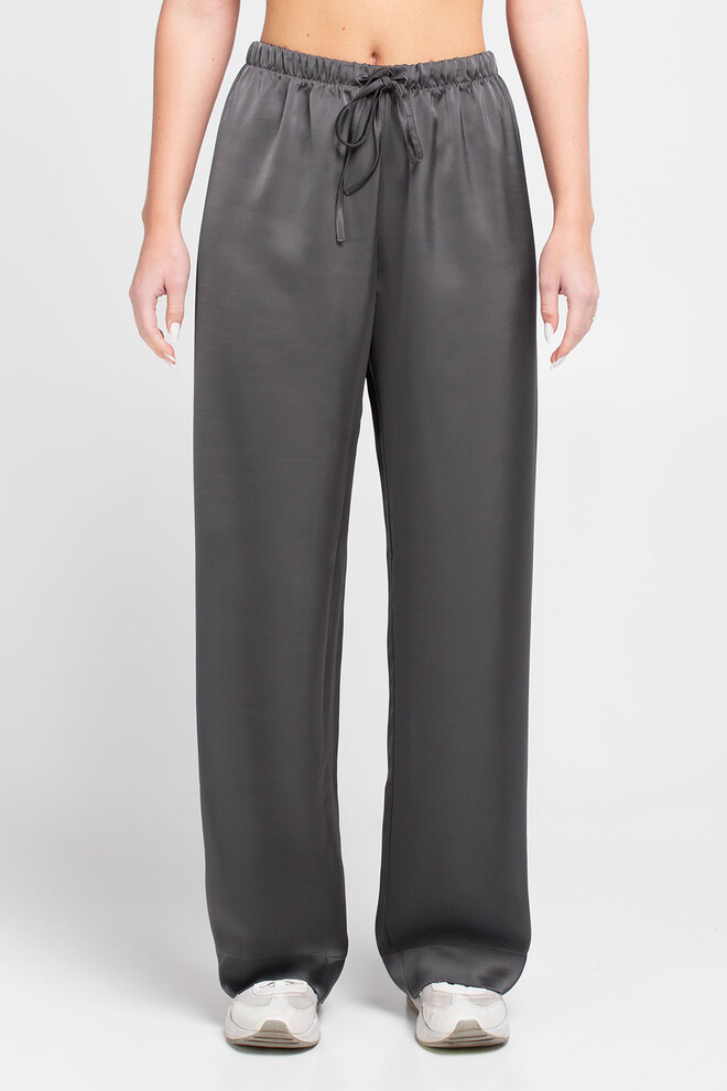 Широкие шелковые штаны ROYAL SILK 4332/050 Giulia (graphite), серый
