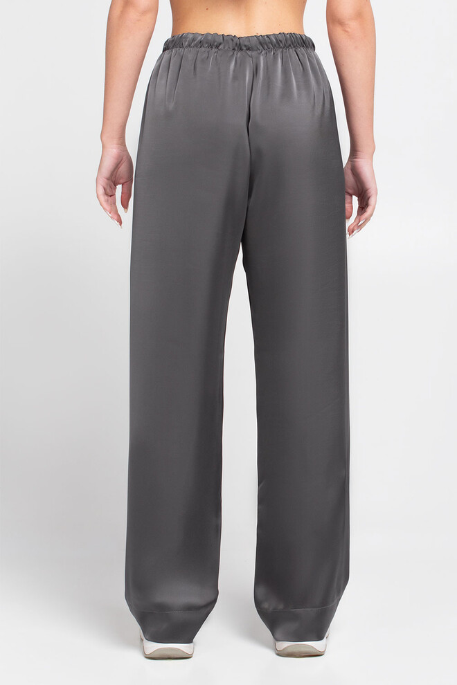 Широкие шелковые штаны ROYAL SILK 4332/050 Giulia (graphite), серый