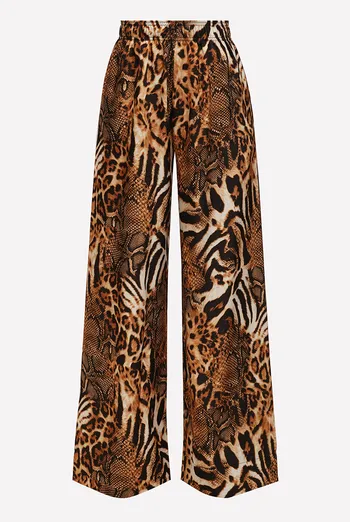 Шелковые штаны SAVANNA 4328/050 Giulia (animal orange), оранжевый Шелковые штаны SAVANNA 4328/050 Giulia (animal orange), оранжевый