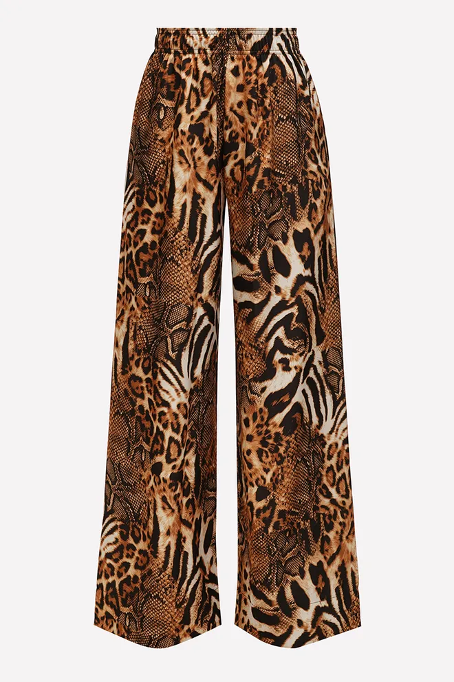 Шелковые штаны SAVANNA 4328/050 Giulia (animal orange), оранжевый