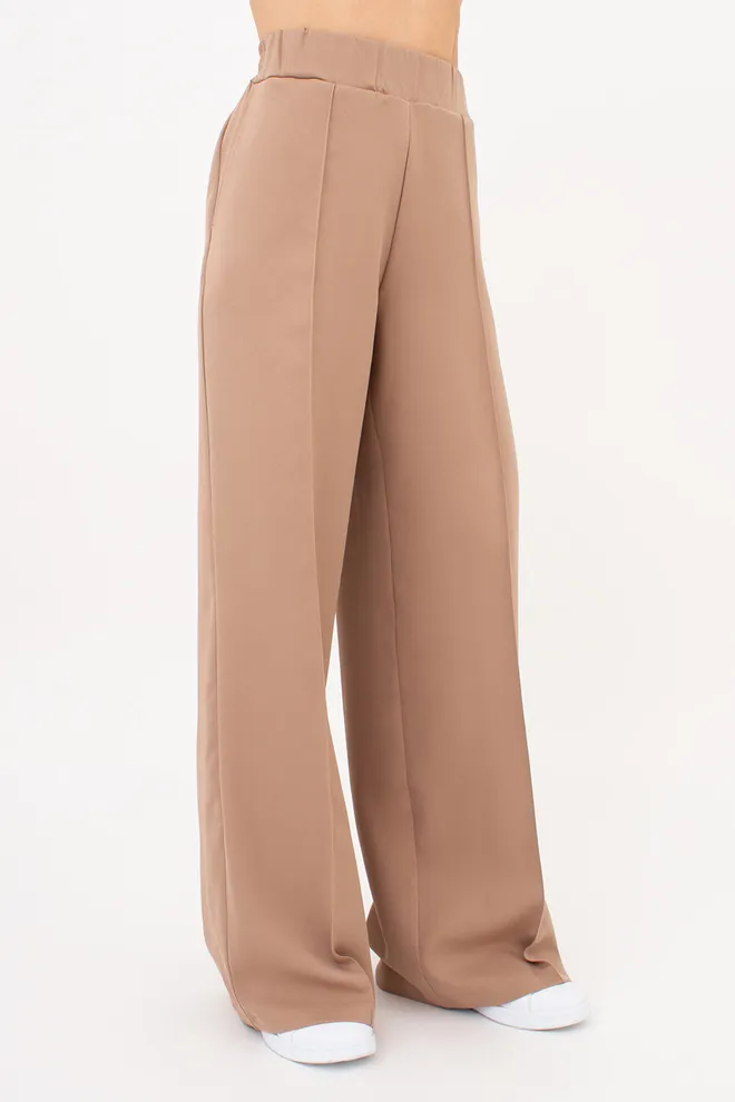 Штани широкі зі стрілками SILENT GRACE 4324/200 Giulia (sand), бежевий