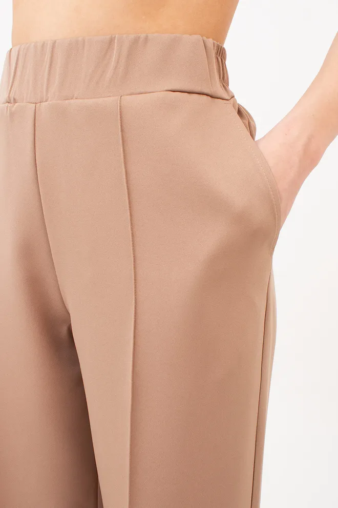 Штани широкі зі стрілками SILENT GRACE 4324/200 Giulia (sand), бежевий