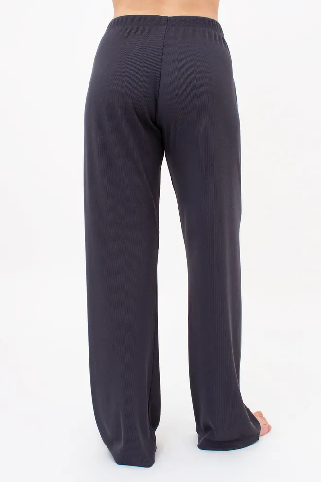 Штани жіночі в рубчик RIB 4307/010 Giulia (graphite), сірий