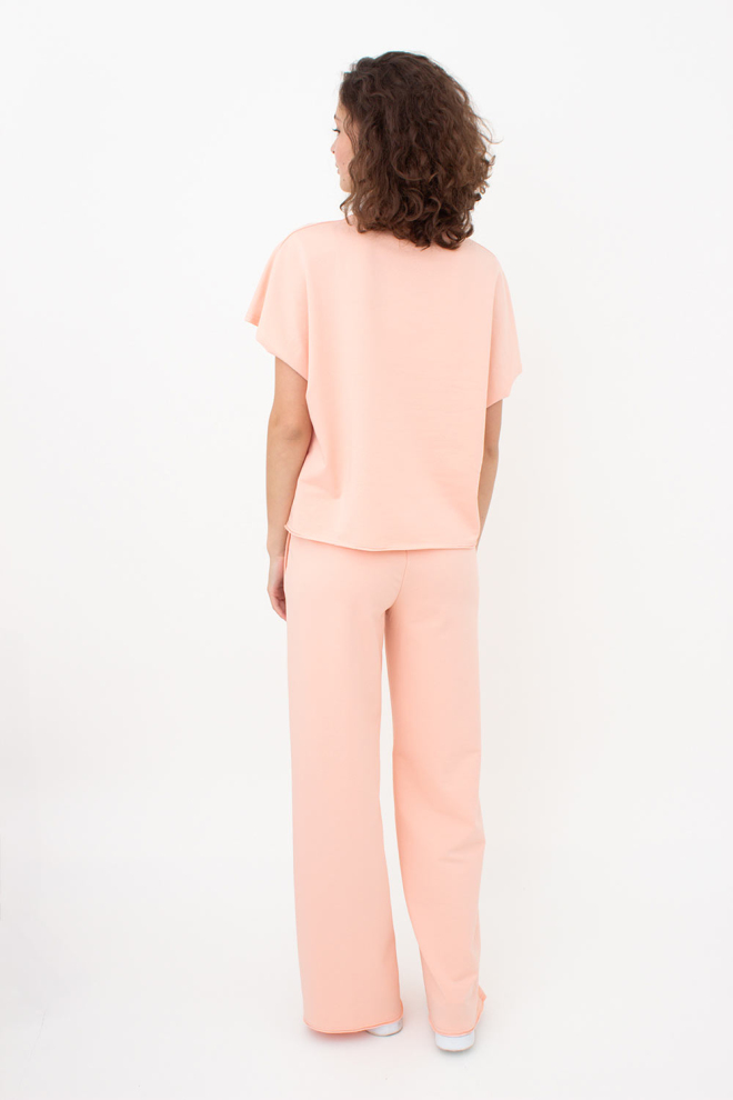 Спортивні штани широкі STREET STYLE 4306/180 Giulia (peach pink), рожевий