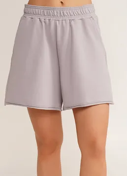 Женские шорты с необработанным краем STREET STYLE 4204/180 Giulia (light grey), серый