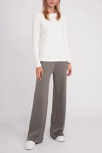 Вязаные штаны прямого кроя FREYJA CTN 4327/230 Giulia (grey), серый