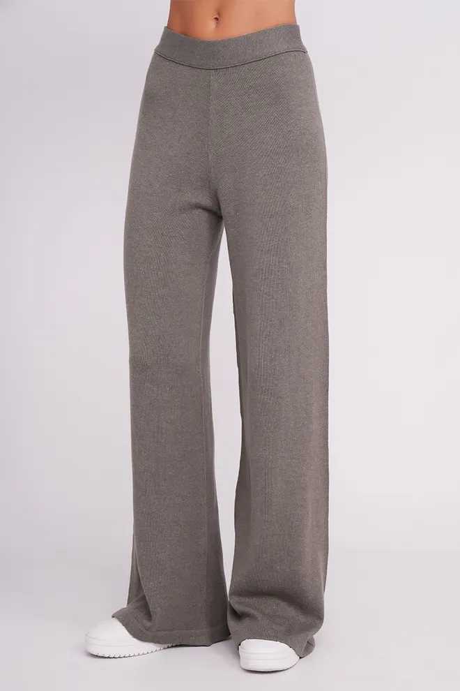 Вязаные штаны прямого кроя FREYJA CTN 4327/230 Giulia (grey), серый