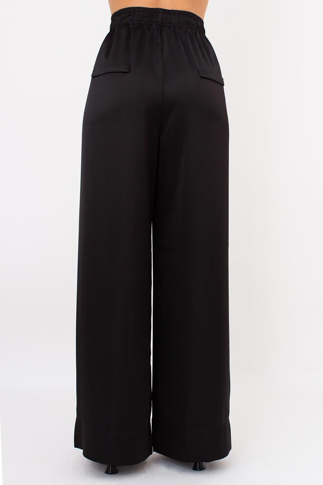 Женские шелковые брюки палаццо ROYAL SILK 4329/050 Giulia (black), черный