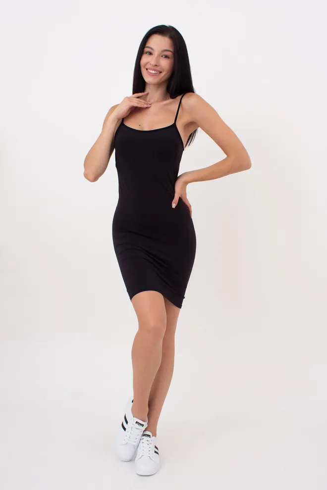 Безшовна сукня DRESS MINI GIULIA x Lichi by Lichi (black), чорний