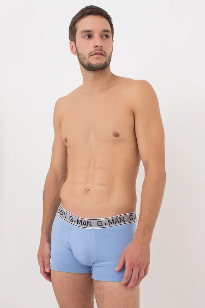 Труси боксери з бавовни G-MAN 20401/60 light blue (блакитний)