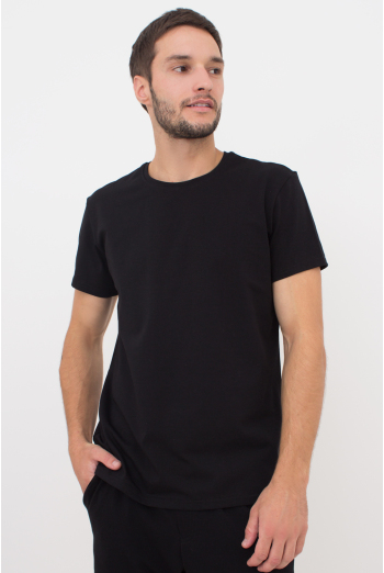 Футболка чоловіча T-SHIRT CLASSIC MEN 4601/010 Giulia (black), чорний