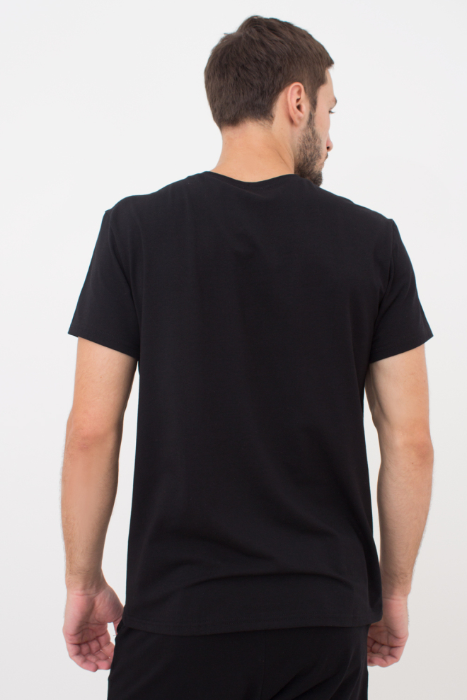 Футболка чоловіча T-SHIRT CLASSIC MEN 4601/010 Giulia (black), чорний