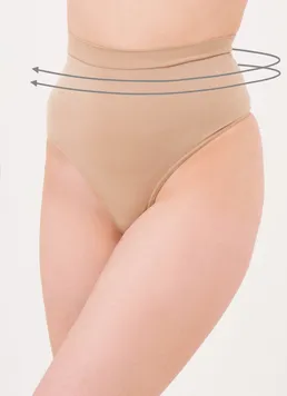 Женские бесшовные трусы стринги моделирующие STRING HIGH WAIST MODELLING Giulia beige (бежевый) Женские бесшовные трусы стринги моделирующие STRING HIGH WAIST MODELLING Giulia beige (бежевый)