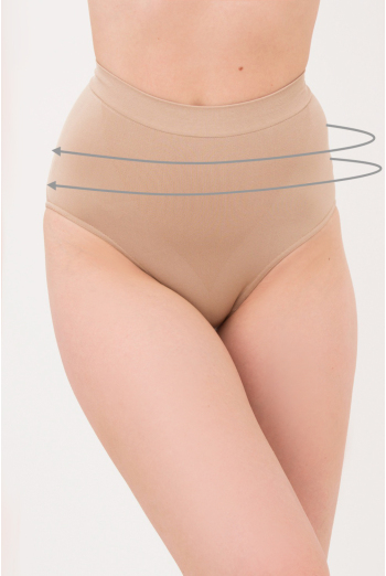 Женские бесшовные трусики слипы моделирующие SLIP MODELLING Giulia (beige), бежевый