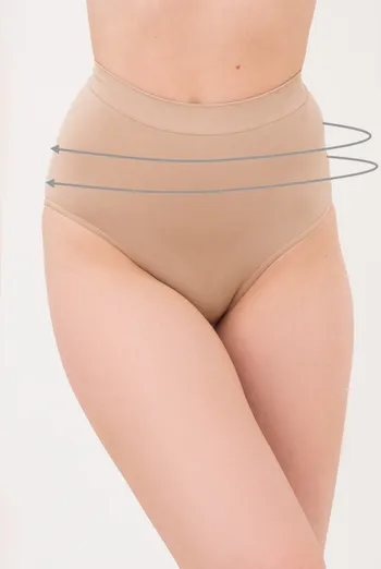 Женские бесшовные трусики слипы моделирующие SLIP MODELLING Giulia (beige), бежевый