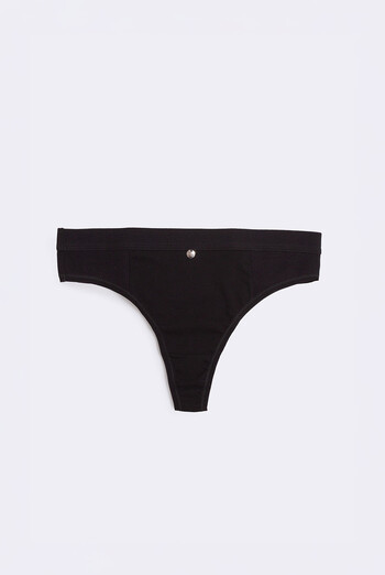 Бавовняні стрінги в рубчик URBAN RIB 2115/60 Giulia (black), чорний Бавовняні стрінги в рубчик URBAN RIB 2115/60 Giulia (black), чорний