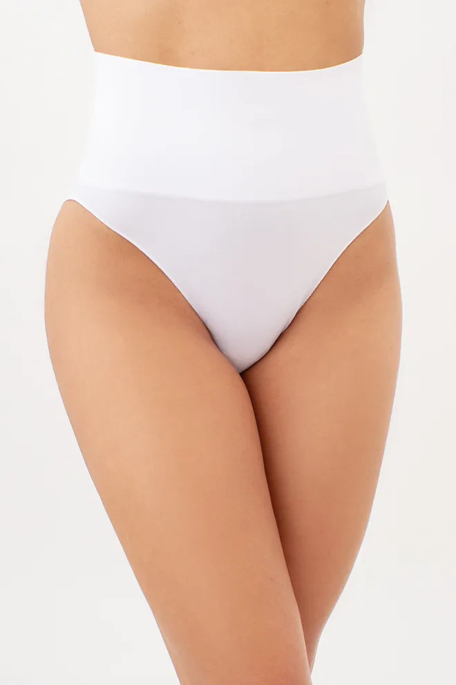 Безшовні труси сліпи з легким моделюючим ефектом HI-LEG SHAPEWEAR Giulia (white), білий