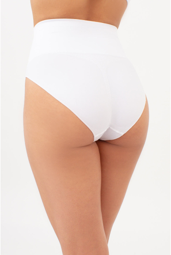 Бесшовные трусы слипы с легким моделирующим эффектом HI-LEG SHAPEWEAR Giulia (white), белый
