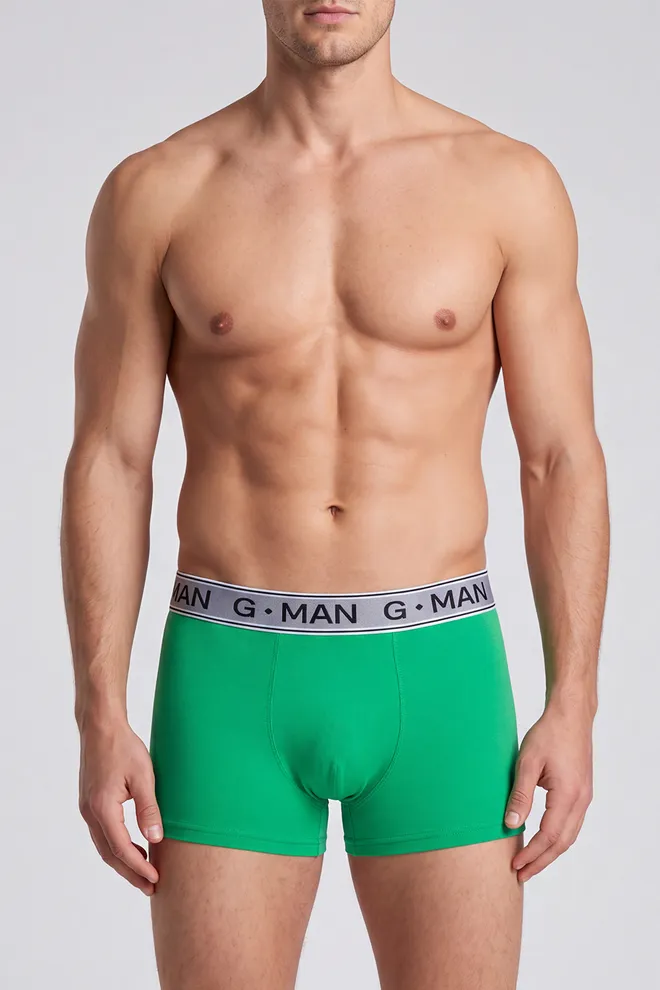 Трусы боксеры из хлопка G-MAN 20405/60 Giulia (chroma key green), зеленый