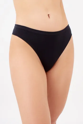 Женские бесшовные трусики бразилиана BRASILIAN BRIEFS Giulia (black), чёрный