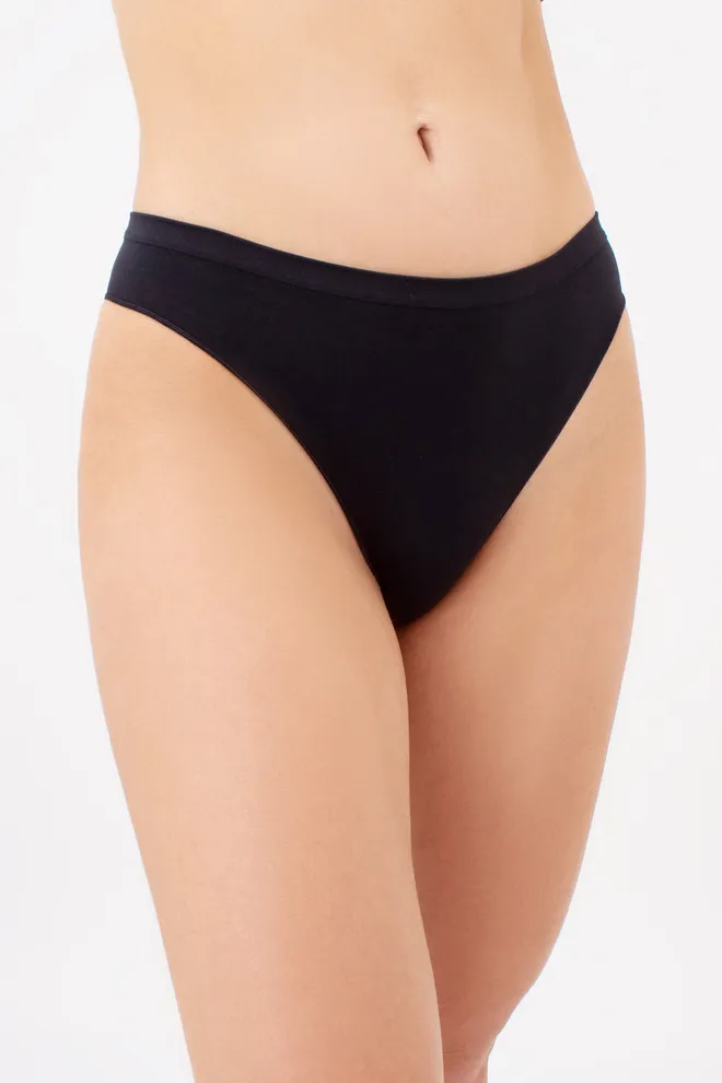 Жіночі безшовні трусики бразиліана BRASILIAN BRIEFS Giulia (black), чорний