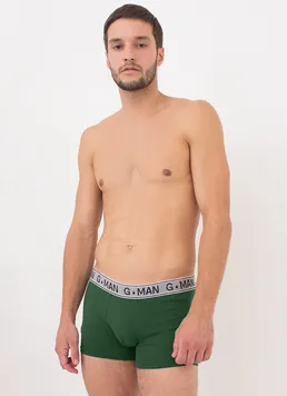 Мужские трусы боксеры G-MAN 20401/60 Giulia (pine green), зелёный