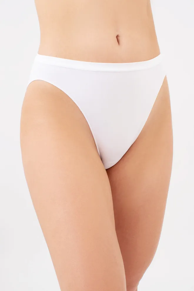 Безшовні трусики сліп HI-LEG BRIEFS Giulia (white), білий