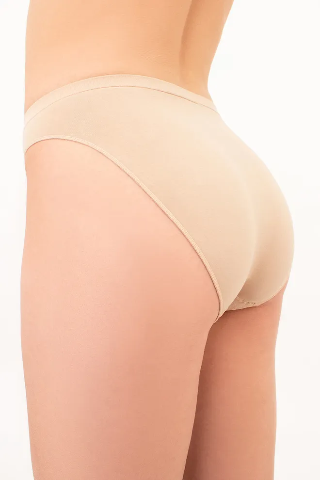 Бесшовные трусики слип HI-LEG BRIEFS Giulia (naturale), бежевый