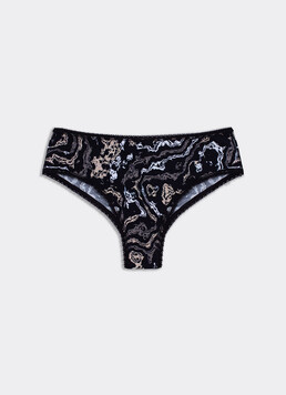 Цветные трусики бразилиана JOLLY PRINTS 2232/60 Giulia (abstract print), черный