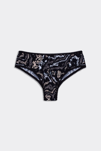 Кольорові трусики бразиліана JOLLY PRINTS 2232/60 Giulia (abstract print), чорний