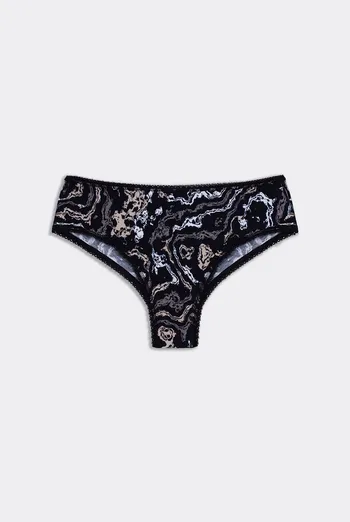 Цветные трусики бразилиана JOLLY PRINTS 2232/60 Giulia (abstract print), черный