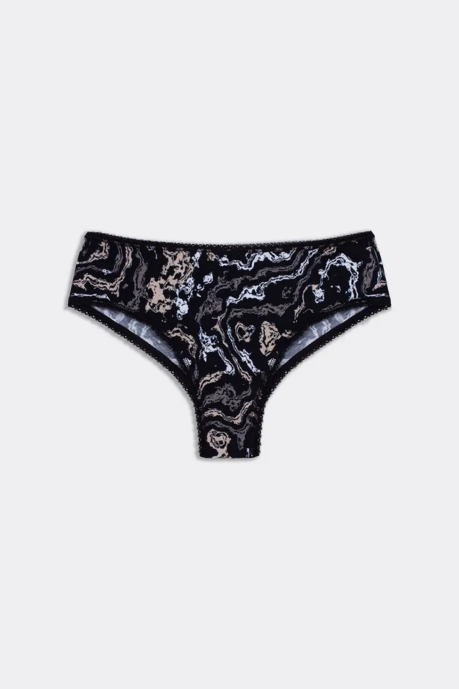 Кольорові трусики бразиліана JOLLY PRINTS 2232/60 Giulia (abstract print), чорний