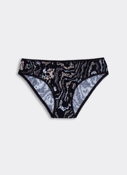 Цветные трусики слипы JOLLY PRINTS 2301/60 Giulia (abstract print), черный