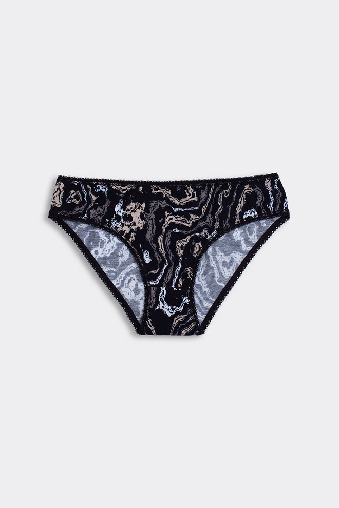 Кольорові трусики сліпи JOLLY PRINTS 2301/60 Giulia (abstract print), чорний