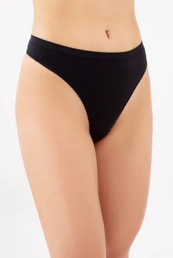 Бесшовные трусики стринги STRING BRIEFS Giulia (black), чёрный