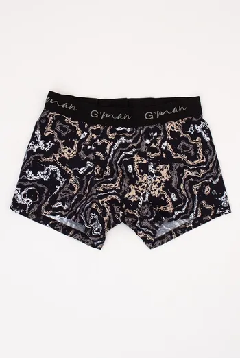 Трусы боксеры принтованные G-MAN PRINT 20405/60 Giulia (abstract print), черный