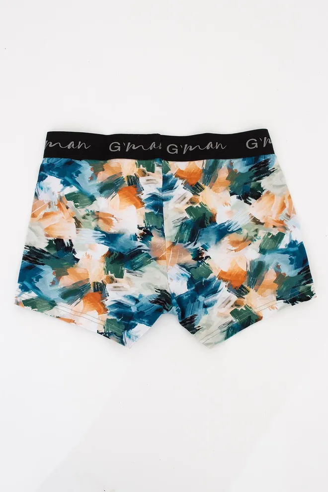Труси боксери принтовані G-MAN PRINT 20405/60 Giulia (watercolor pattern), блакитний