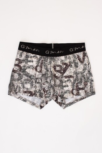 Труси боксери принтовані G-MAN PRINT 20405/60 Giulia (white/letter print), білий